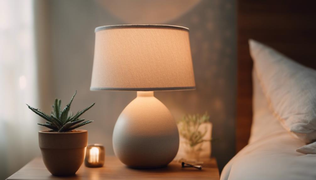 cozy aesthetic bedside lighting