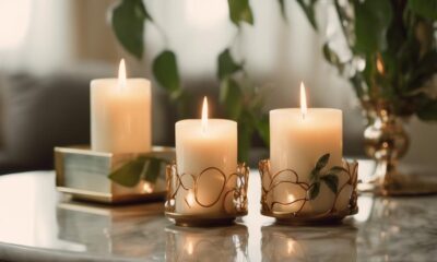 elegant candle holders enhance