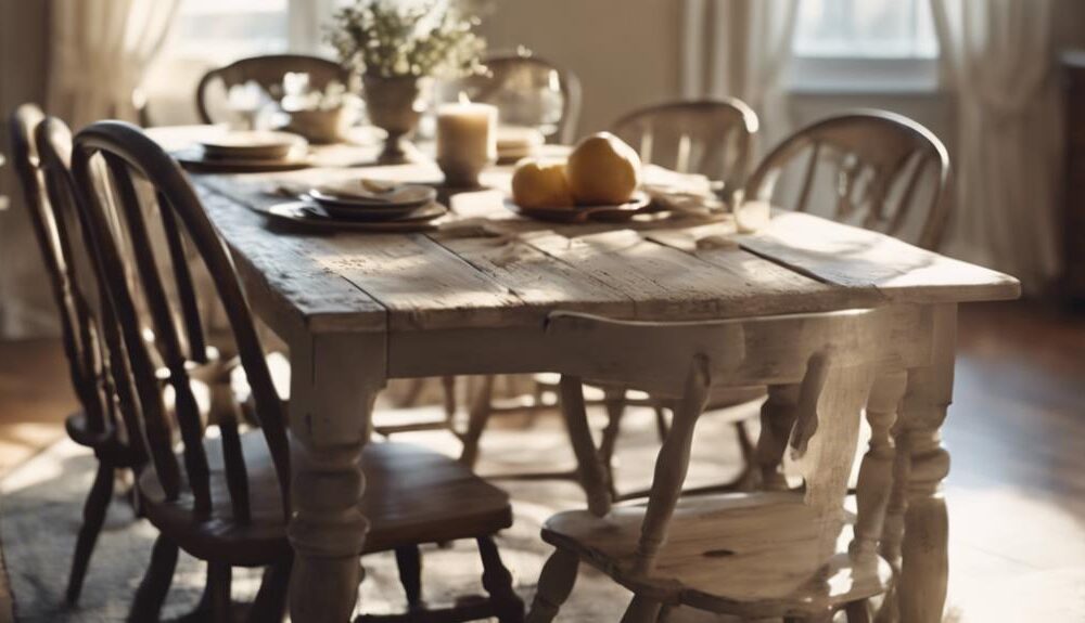 rustic farmhouse tables elegance