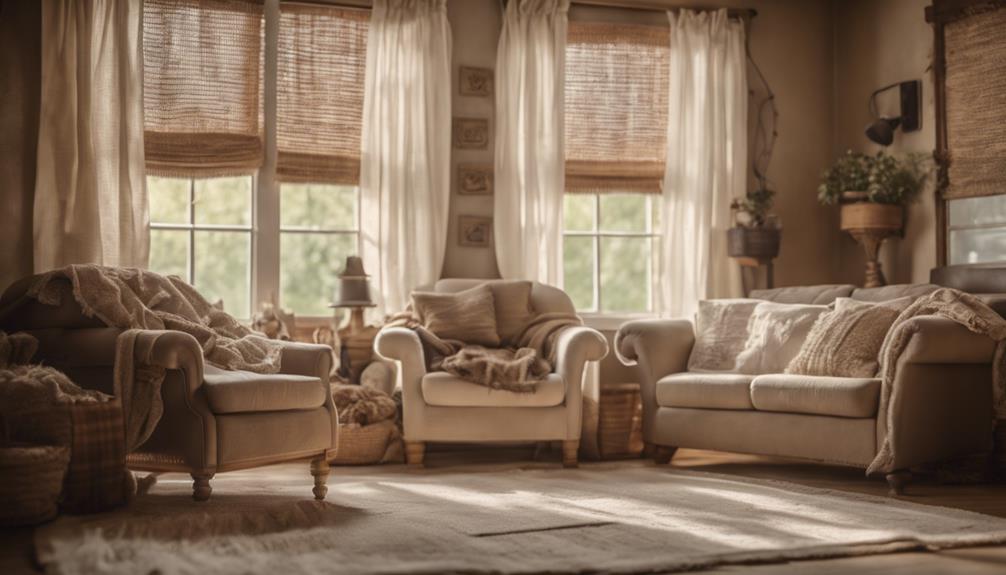 rustic window treatments abundance