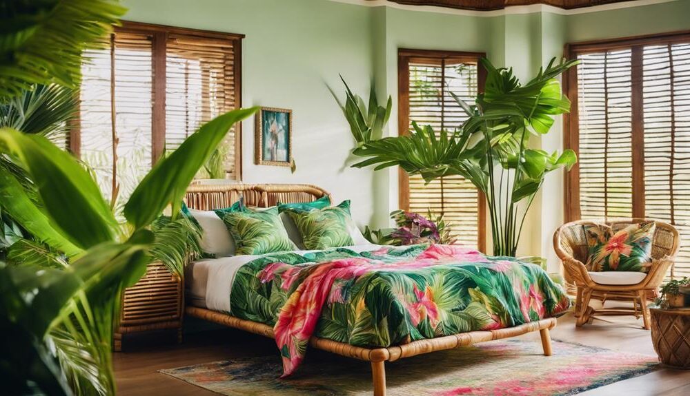 tropical bedroom design inspiration