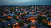 neighborhood microgrid power generation