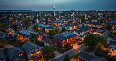 neighborhood microgrid power generation