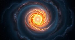 glowing ring in galaxy