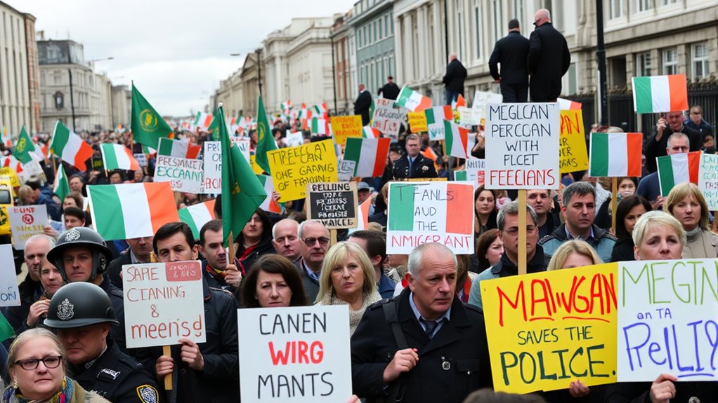 ireland immigration protests tensions