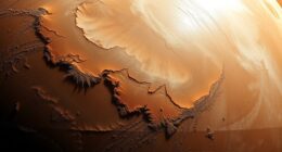 mars ozone polar accumulation