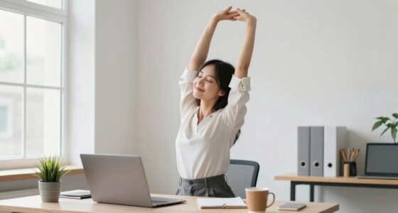 desk workers stretching routine