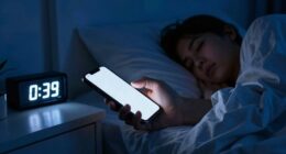 evening screen time disrupts sleep