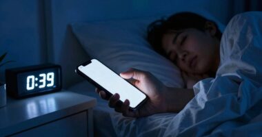 evening screen time disrupts sleep