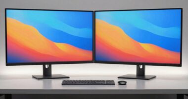 maximize space with dual monitors