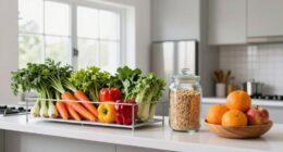 organize kitchen to promote healthy eating