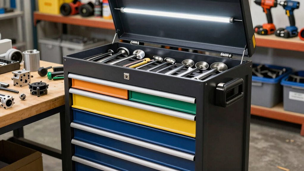organized ergonomic tool storage