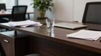 shallow desk causes discomfort